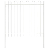 Garden Fence White 5.1 x 1.5 m Powder-coated steel 3334067
