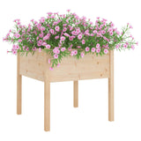 ZNTS Garden Planter 70x70x70 cm Solid Pinewood 810809