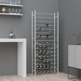 Wine Rack for 96 Bottles White Metal 340914