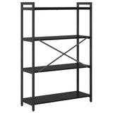 Bookshelf Black Oak 80 x 30 x 120 cm Engineered Wood 868419