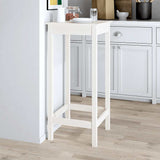 Bar Table White 50x50x110 cm Solid Wood Pine 833264