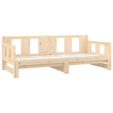 Pull-out Day Bed without Mattress Solid Wood Pine 2x cm 820282