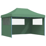 ZNTS Foldable Party Tent Pop-Up with 3 Sidewalls Green 4005016