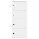Bookcase White 40x24x102 cm Engineered Wood 860373