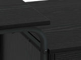 Desk with Storage Black Oak 120 x 50 x 75 cm 8007996