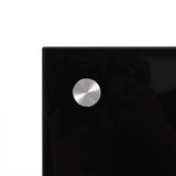 Kitchen Backsplash Black 100 x 60 cm Tempered Glass 249492