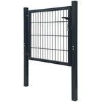 2D Fence Gate Anthracite Grey 106 x 130 cm 141740