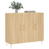 Sideboard Sonoma Oak 90x34x80 cm Engineered Wood 828095