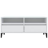 TV Cabinet White 100x34.5x44.5 cm Engineered Wood 831901