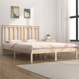 Bed Frame without Mattress Solid Wood Double 3103818