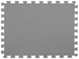 Pool Ground Mat 16 pcs 235 cm Round EVA Foam Grey 42042634
