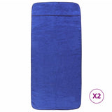Beach Towels 2 pcs Royal Blue 75x200 cm Fabric 400 GSM 362678