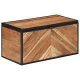 Storage Box 60x30x30 cm Solid Wood Acacia and Iron 372752