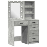 Dressing Table 2 pcs Grey 50 x 41 x 135 cm Engineered wood 3334203