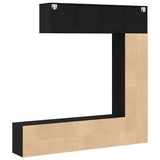 Bookshelf 3 pcs Black Oak 36 x 30 x 143 cm Engineered Wood 3333046