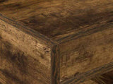 End Table Smoked Oak 40 x 40 x 56 cm Engineered Wood 890952