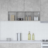 Hanging Cabinet with Storage Concrete Grey 30 x 29.5 x 100 cm 884461