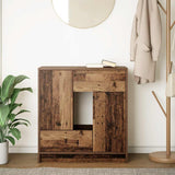 Sideboard with Drawers and Doors Old Wood 70.5x34x74.5 cm 861848