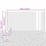 Welded Wire Fence 25 x 0.8 m PVC-Coated Steel Green 3336712