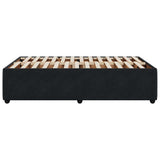 Bed Frame without Mattress Black Double Velvet 3285045
