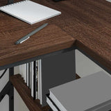 Desk with Drawer Brown Oak 120 x 79 x 86.5 cm Engineered Wood 859404