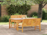 Garden Dining Set 3 pcs Brown Solid Acacia Wood 3154111