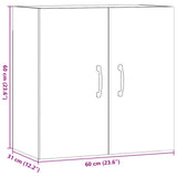 Wall Cabinet Old Wood 60x31x60 cm Engineered Wood 857071