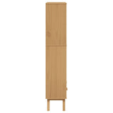 Bookcase 4-Tier OLDEN Brown Solid Wood Pine 358612
