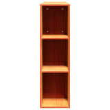 Headboard with Storage Wax Brown 160 cm Solid Wood Pine 855626