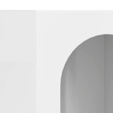 Sideboard High Gloss White 59 x 35 x 80.5 cm Engineered Wood 891318