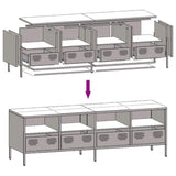 TV Cabinet Pink 135x39x43.5 cm Cold-rolled Steel 851329
