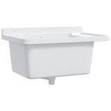 Utility Sink for Wall Mounting White 60x40x28 cm Resin 4002795