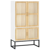 Highboard White 70x35x125 cm Engineered Wood 352139