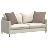 Sofa Pillows 2 pcs Taupe 80 x 80 cm Fabric 42014069