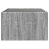 Coffee Table with Infinity LED Grey Sonoma 70x50x30 cm 847614