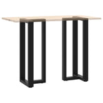 ZNTS Bar Table Legs T-Shaped 2 pcs Black 40x35x cm Steel 4013084