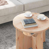 Coffee Table Natural 50 x 50 x 35 cm Solid pine wood 873529