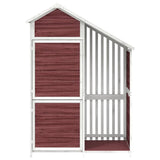 Garden Tool Shed Mocha 120x53,5x170 cm Solid Wood Pine 172248