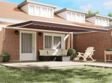 Manual Retractable Awning Brown 450x300 cm 3215629
