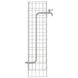 Gabion Faucet Silver 25 x 25 x 100 cm Stainless Steel 42013414