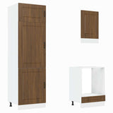 7 Piece Kitchen Cabinet Set Kalmar Brown Oak Engineered Wood 3314768