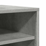 808949 Shoe Cabinet Concrete Grey 60x35x92 cm Engineered Wood