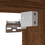 Bathroom Wall Cabinet Brown Oak 80x25x40 cm Engineered Wood 860091