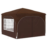 Pop-up Party Tent 290 x 290 x 245 cm Brown 42019874