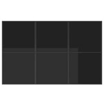 Garden Dining Set 7 pcs Black Steel 3335874