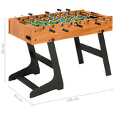 Folding Football Table 121x61x80 cm Light Brown 91941