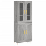 Highboard Grey Sonoma 69.5x34x180 cm Engineered Wood 3198335