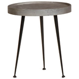 Coffee Table 3 pcs Silver Engineered Wood 373641