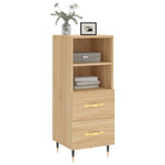 ZNTS Sideboard Sonoma Oak 34.5x34x90 cm Engineered Wood 828647