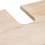 Bathroom Sets with Storage White Wash Finish Solid Mango Wood 3310030